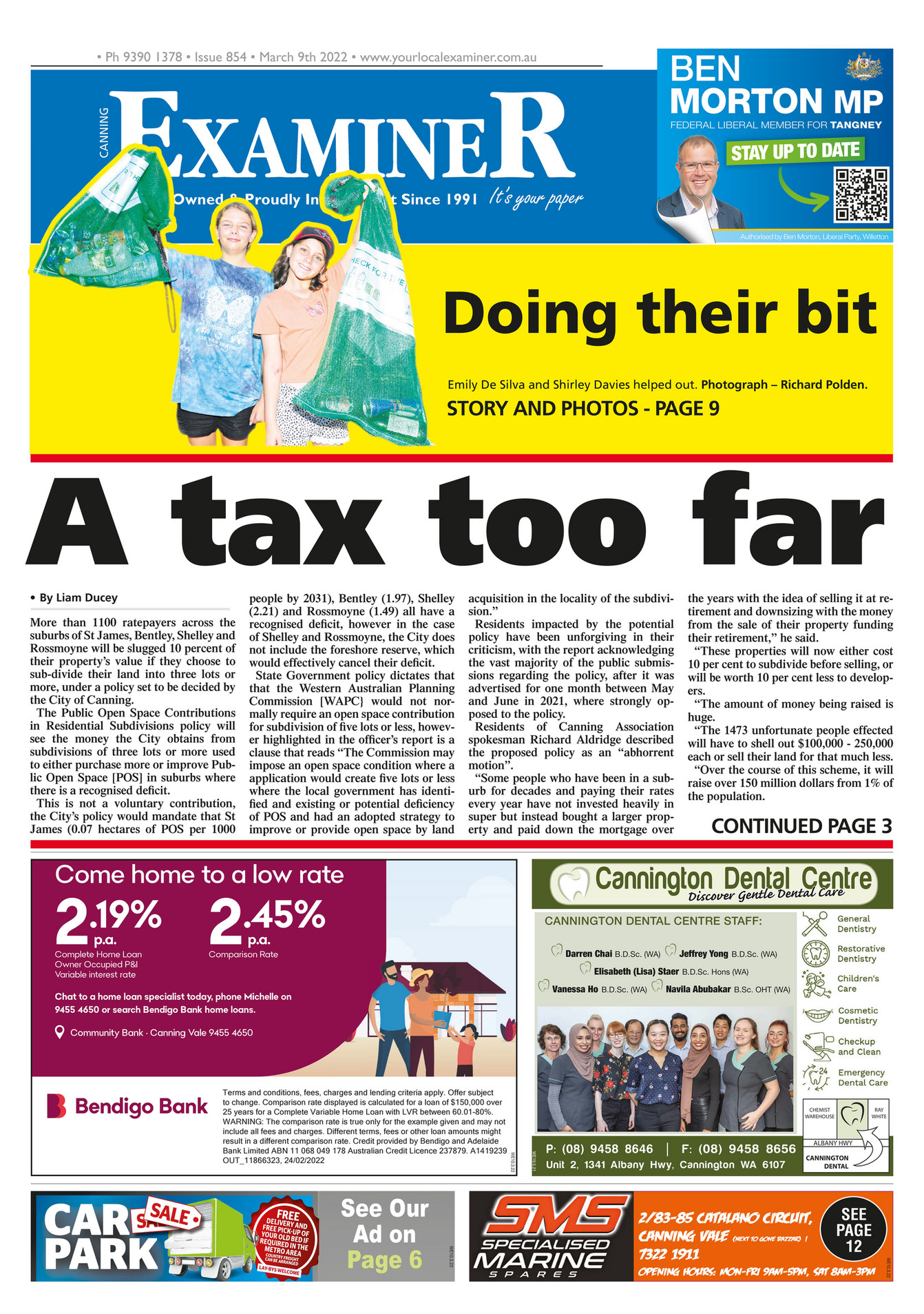 Examiner Newspapers - Canning Examiner Newspaper 9th March 2022 - Page 2-3