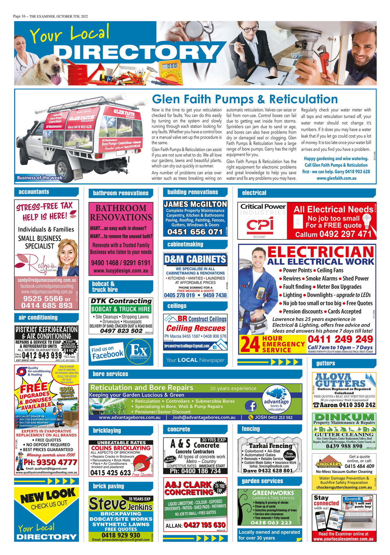 Examiner Newspapers - Canning Your Local Directory Examiner Newspapers ...