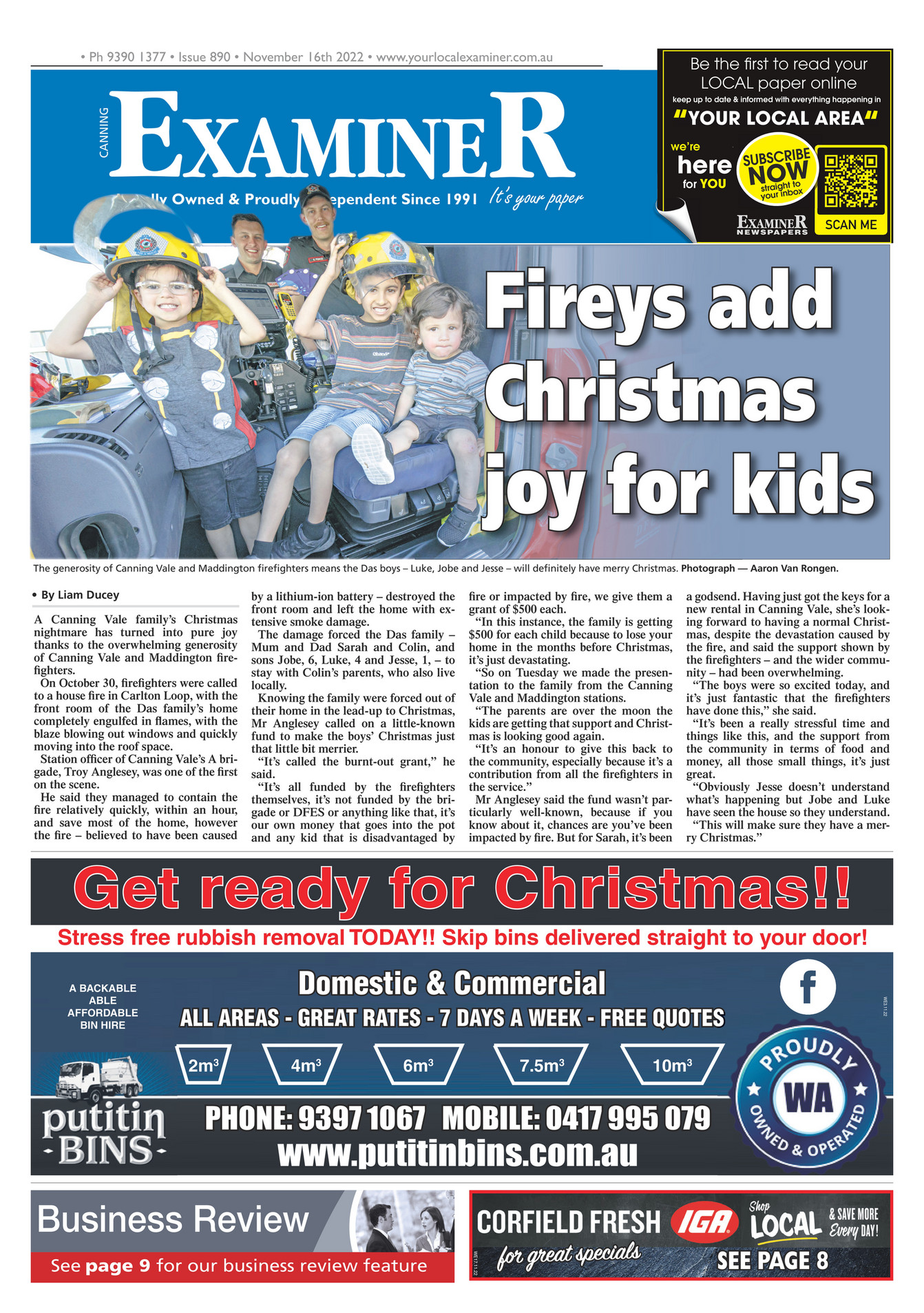 Examiner Newspapers Canning Examiner Newspaper 16th November 2022