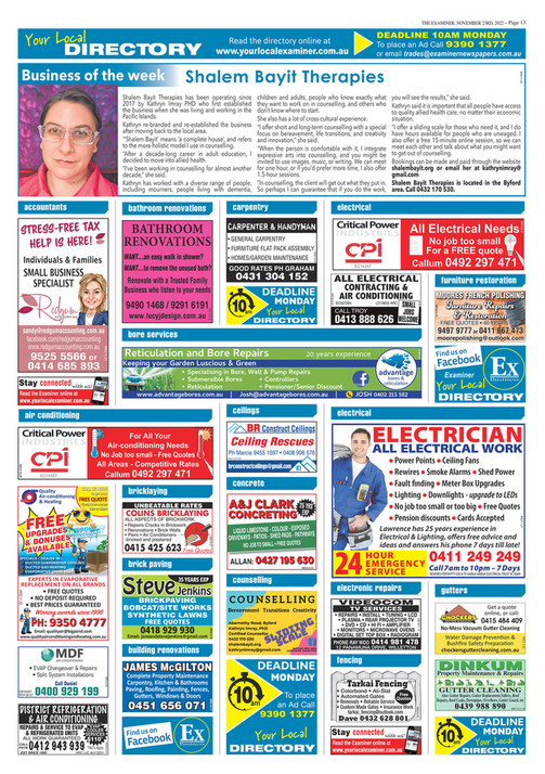 Examiner Newspapers - Canning Your Local Directory Examiner Newspapers ...