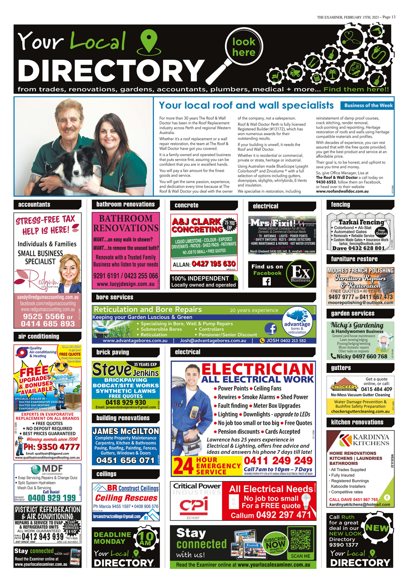 Examiner Newspapers - Canning Your Local Directory Examiner Newspapers ...
