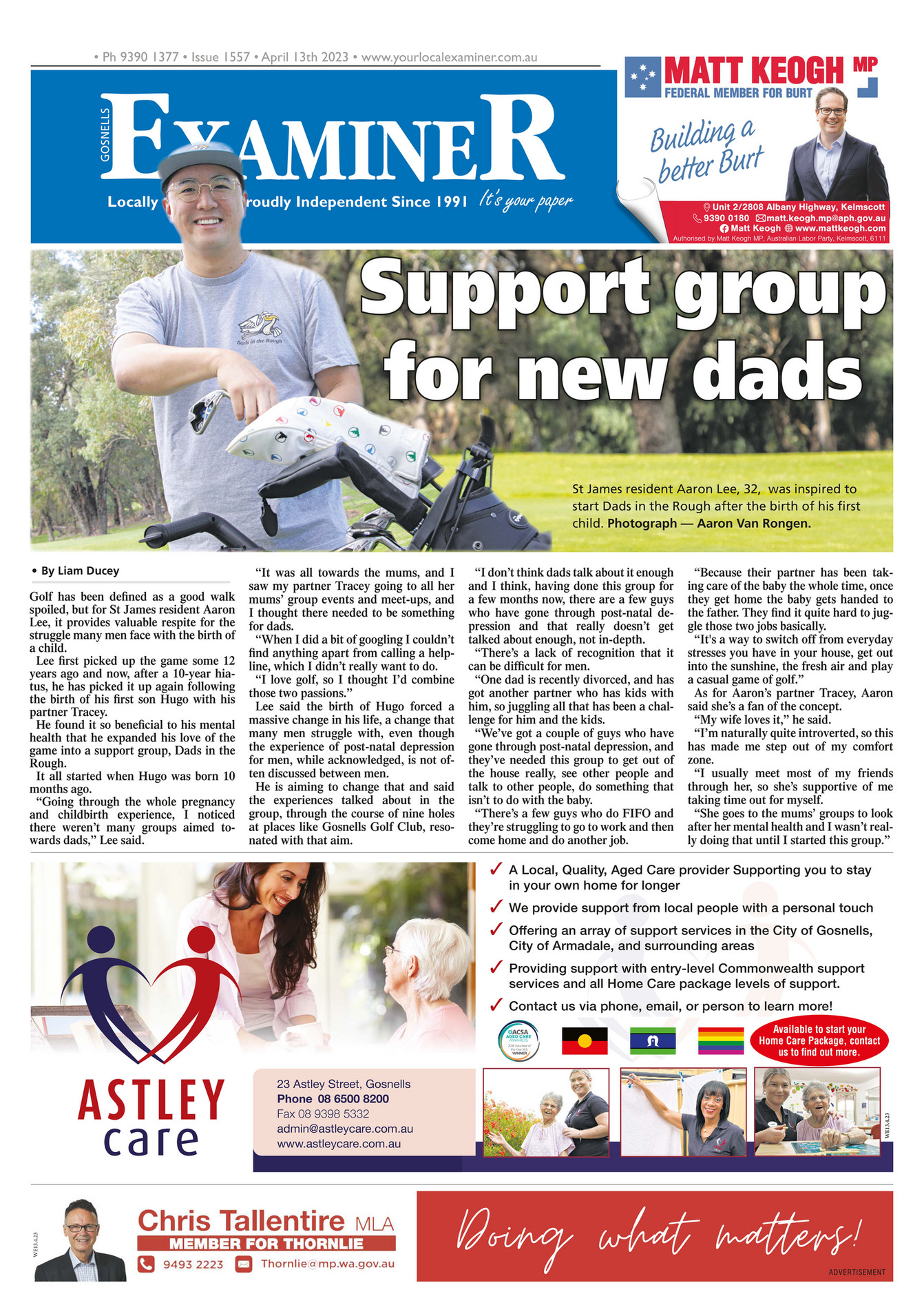 Examiner Newspapers - Gosnells Examiner Newspapers 13th April 2023 - Page 1