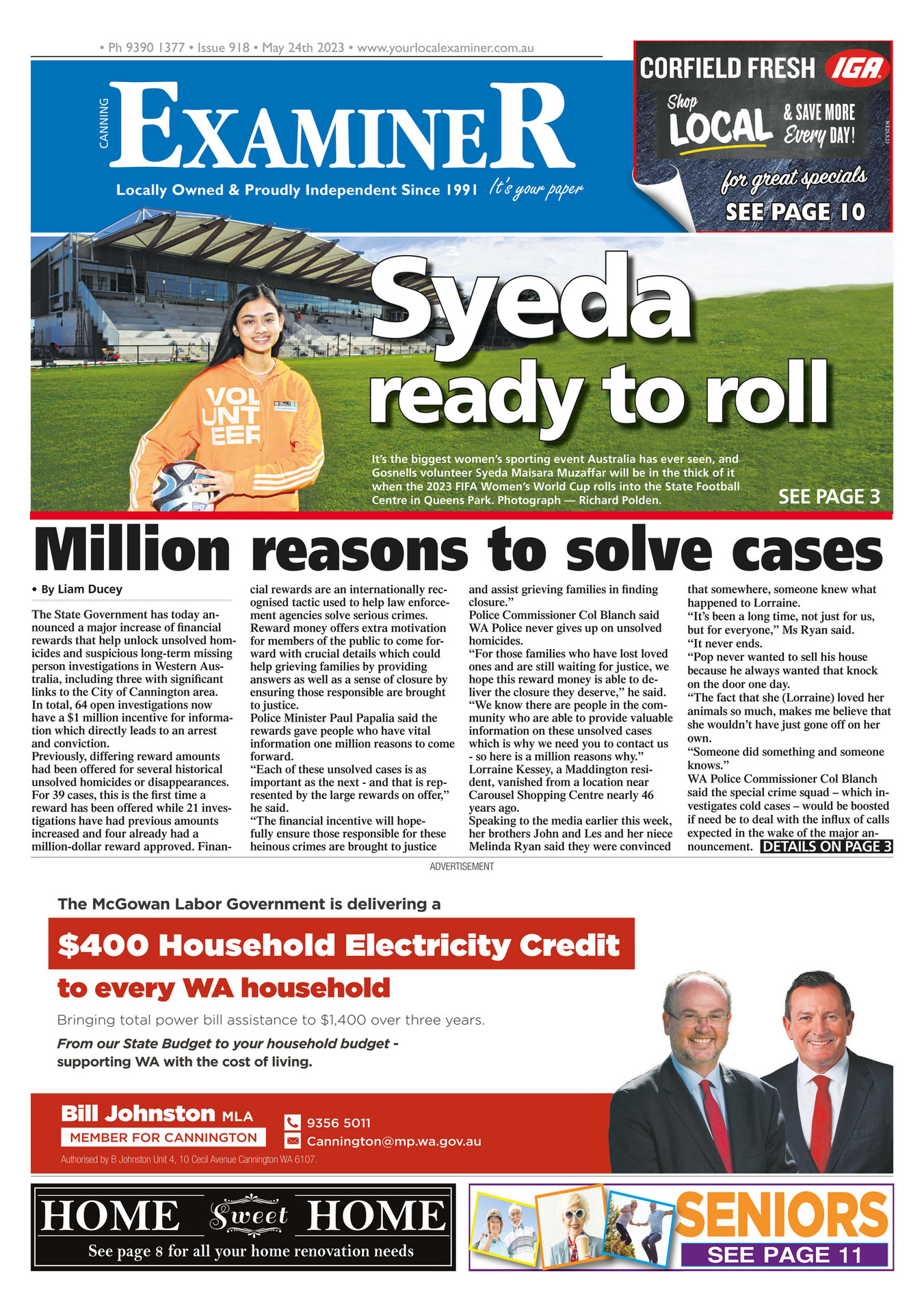 Examiner Newspapers Canning Examiner Newspaper 24th May 2023 Page 2223