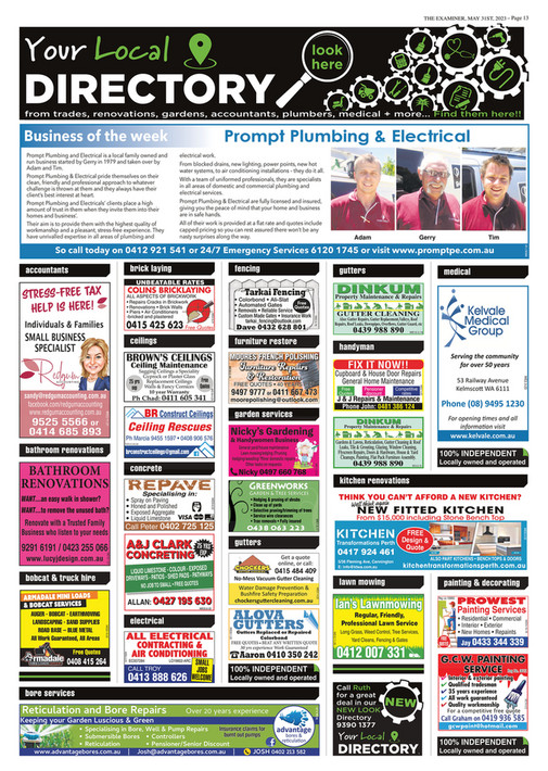 Examiner Newspapers - Canning Your Local Directory Examiner Newspapers ...