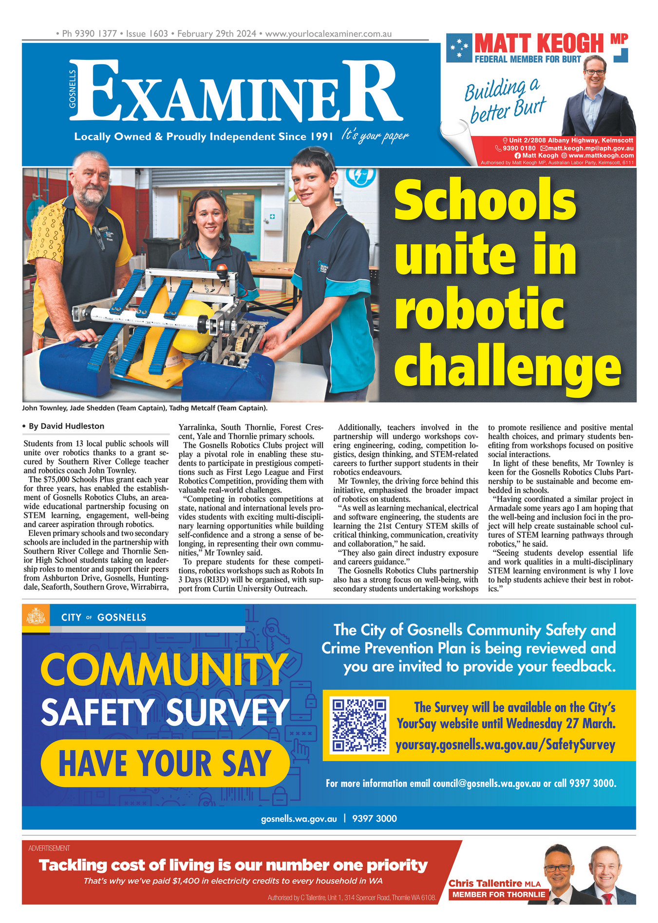 Examiner Newspapers - Gosnells Examiner Newspapers 29th February 2024 ...