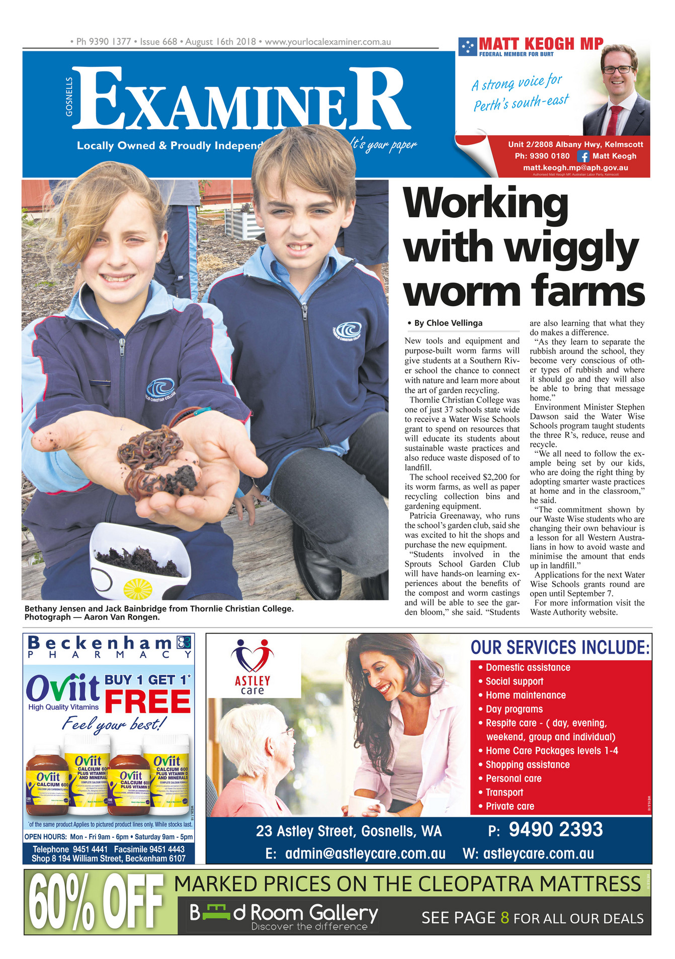 Examiner Newspapers - Gosnells Examiner Newspapers 16th August 2018 ...