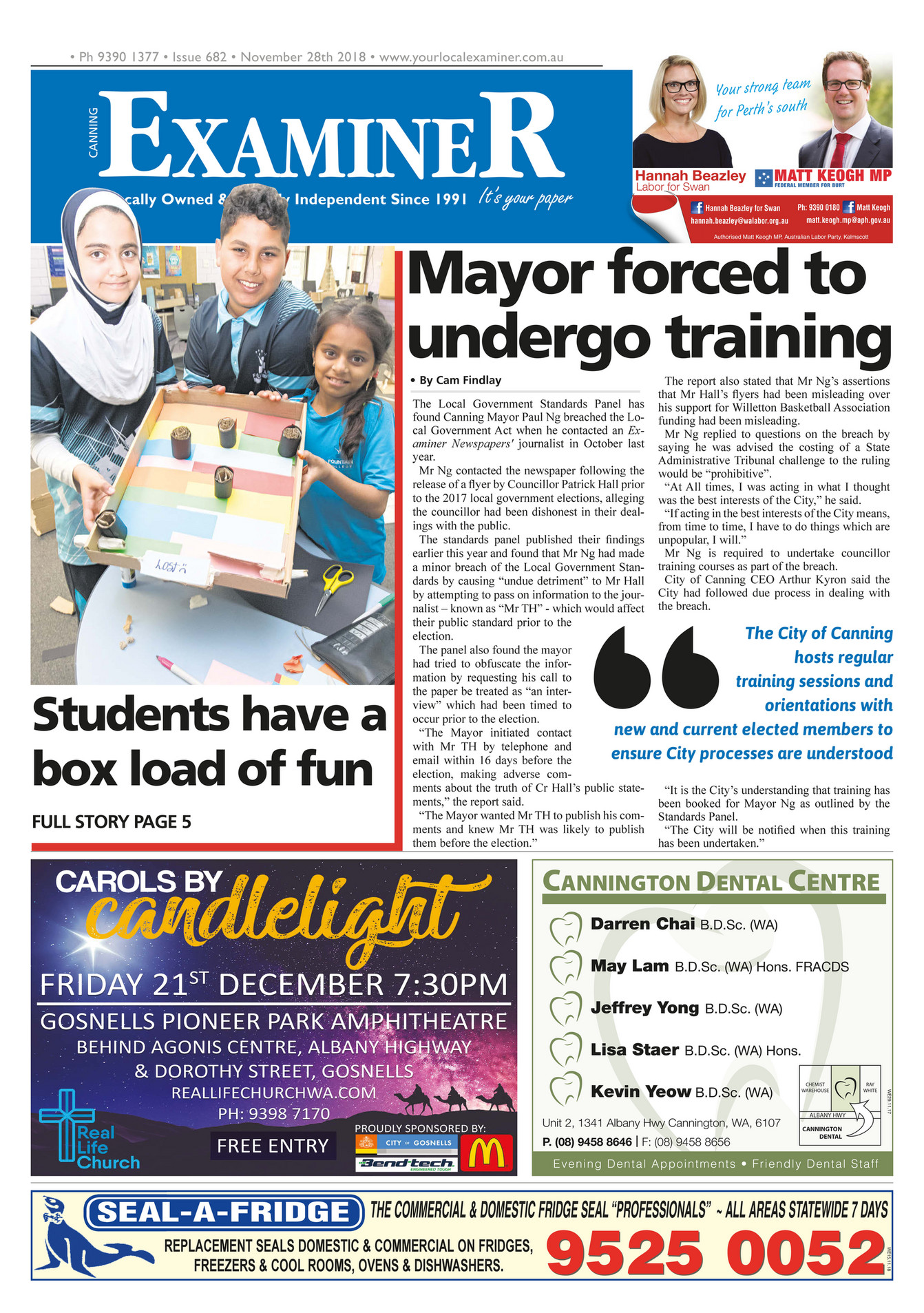 Examiner Newspapers - Canning Examiner Newspapers 28th November 2018 ...