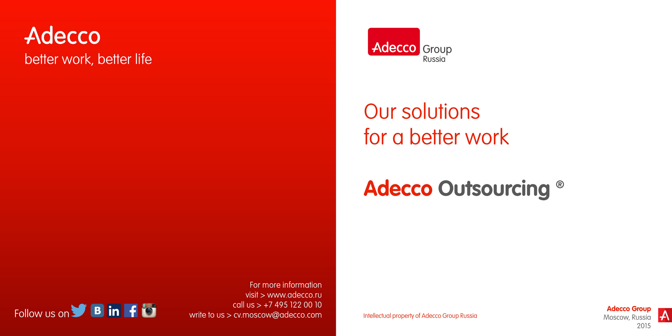 Adecco Russia - Adecco Russia Outsourcing Book - Page 1 - Created with