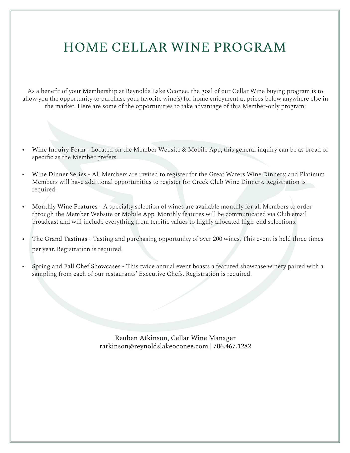 My publications Wine Cellar Program Page 1 Created with