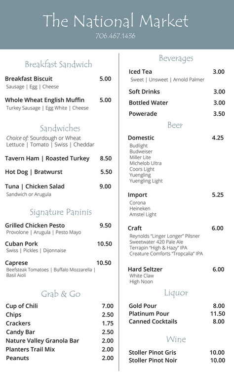 My publications - National Market Snack Bar Menu - Page 1 - Created ...
