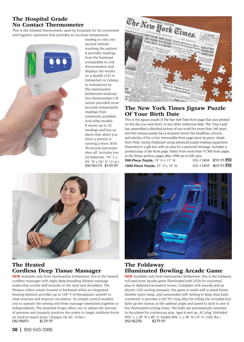 The Hospital Grade No Contact Thermometer - Hammacher Schlemmer