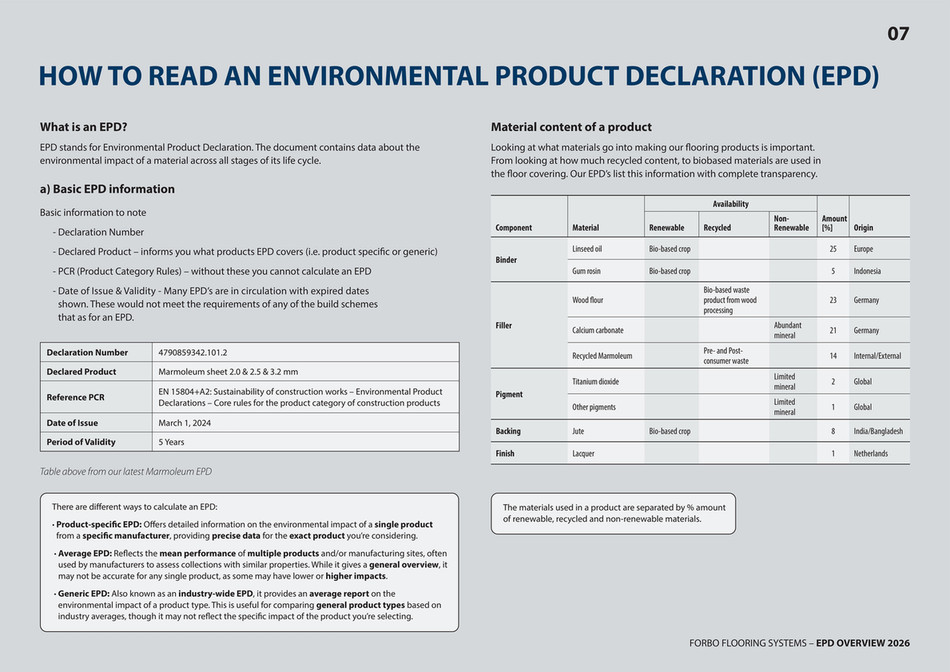 ForboFlooring_UK - Forbo EPD overview document - Page 8