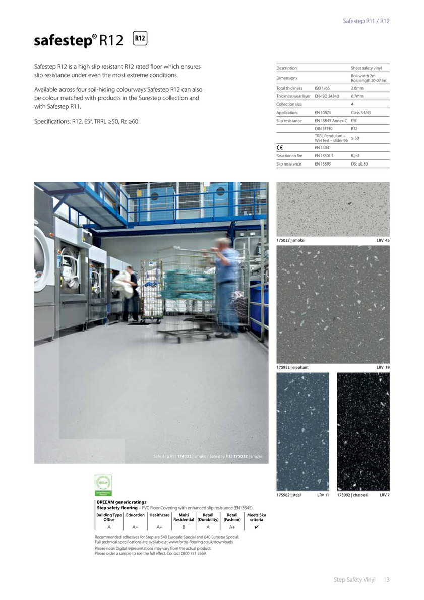 Forboflooring Uk Forbo Step Safety Flooring Brochure March 2017