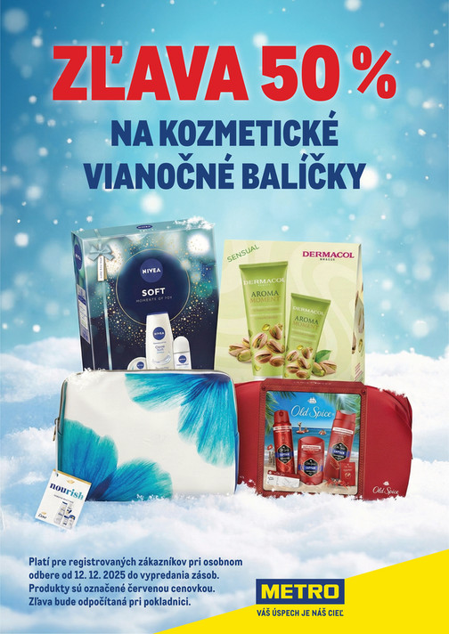 Zľava 50% na kozmetické balíčky