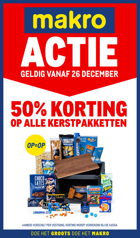 Actie kerstpakketten