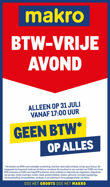 BTW-vrije avond