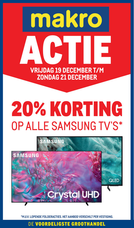 Actie Samsung TV's