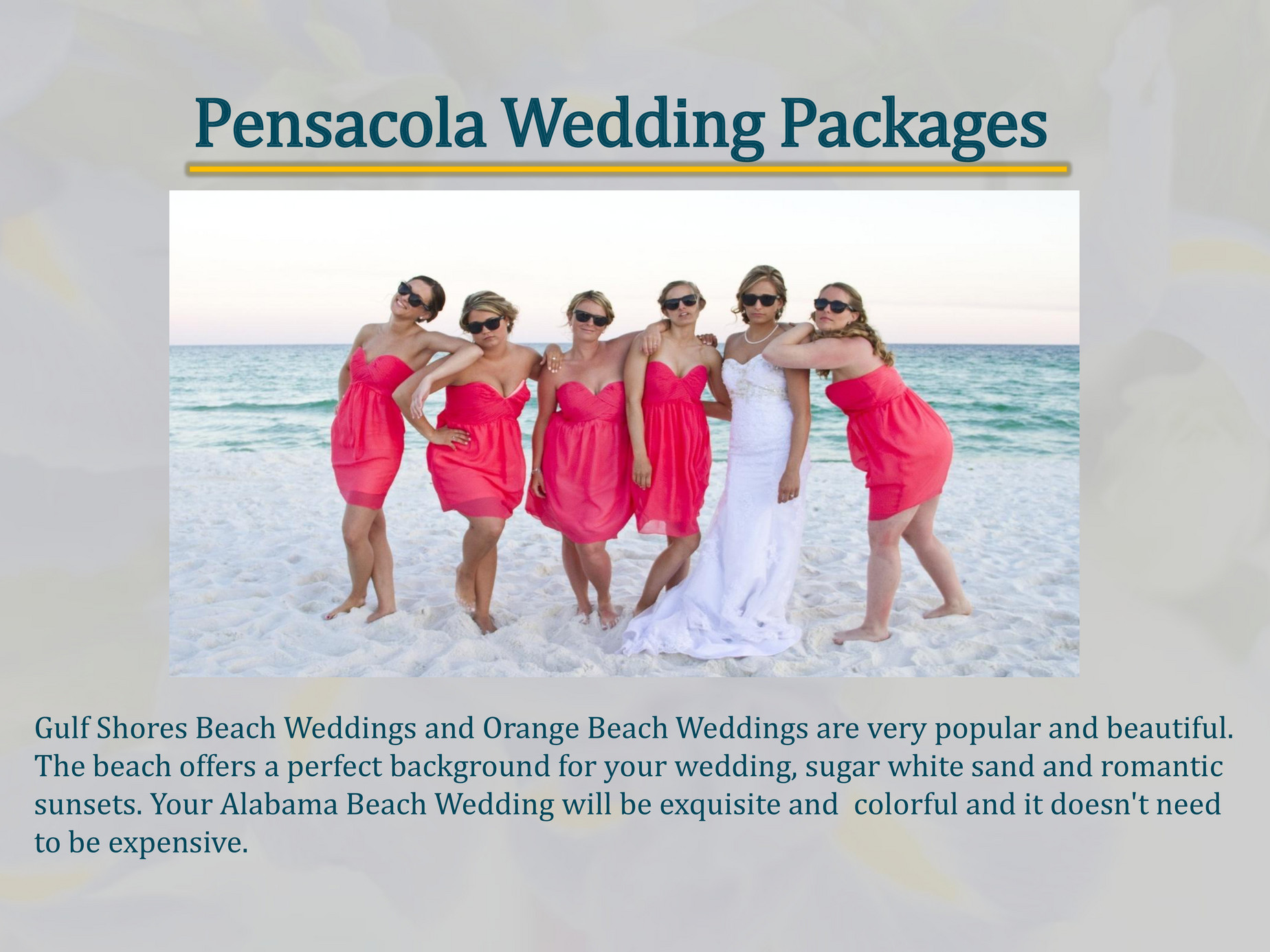 Yourdreambeachwedding Pensacola Wedding Packages Page 1