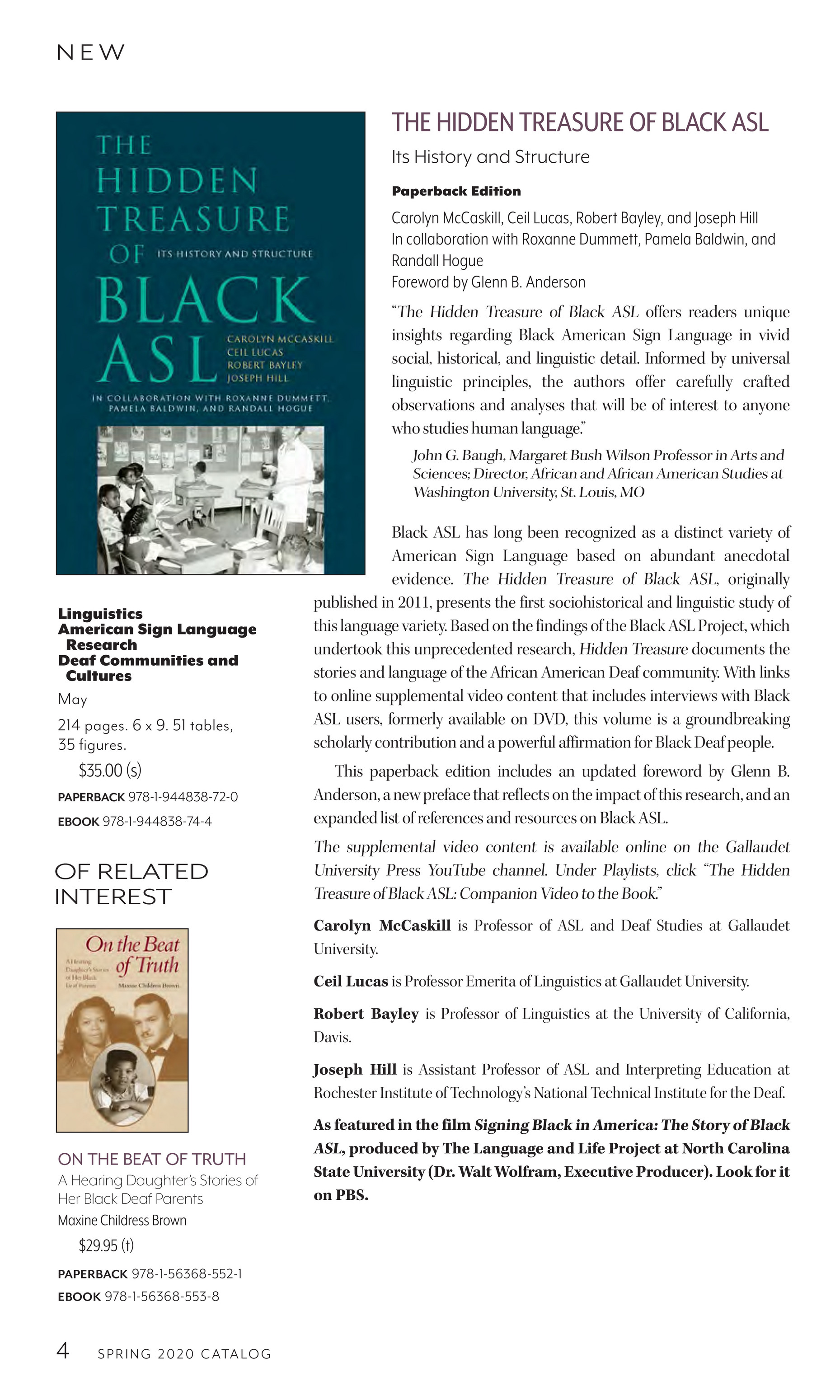 Gallaudet University Press - Gallaudet University Press Spring 2020 Book  Catalog - Page 2-3 - Created with Publitas.com