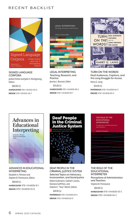 Gallaudet University Press Spring 2023 Catalog For Books And Journals ...