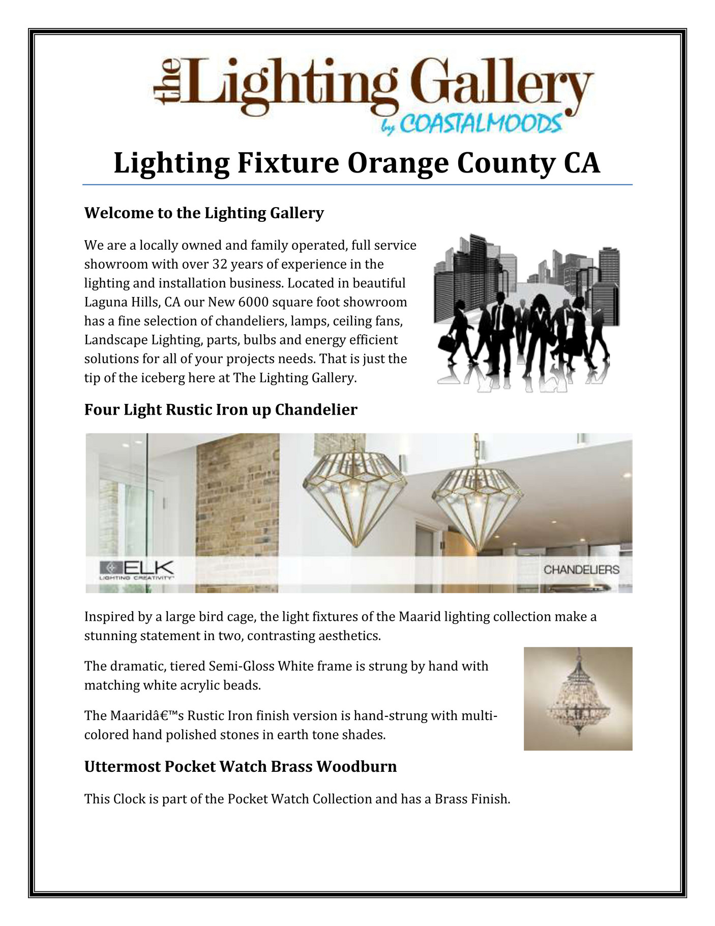 thelightinggalleryoc Lighting Fixture Orange County CA Page 1