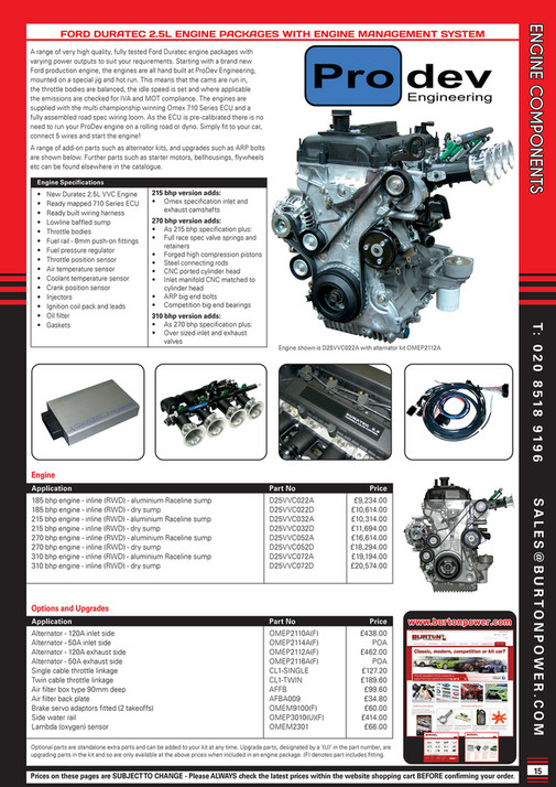 Duratec Rwd Burton Power - 2022 Catalogue Booklet - Page 14-15