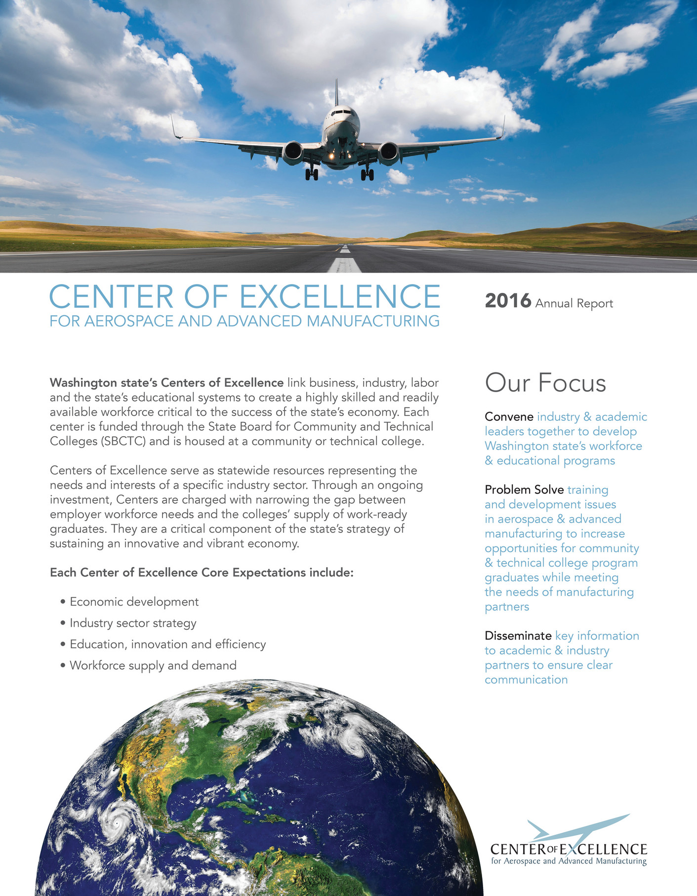 Center of Excellence for Aerospace & Advanced Manufacturing annual