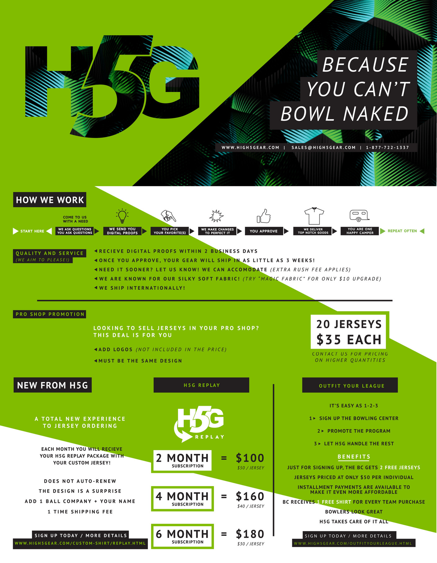 High 5 Gear 2017 Bowling Brochure Page 1 Created with