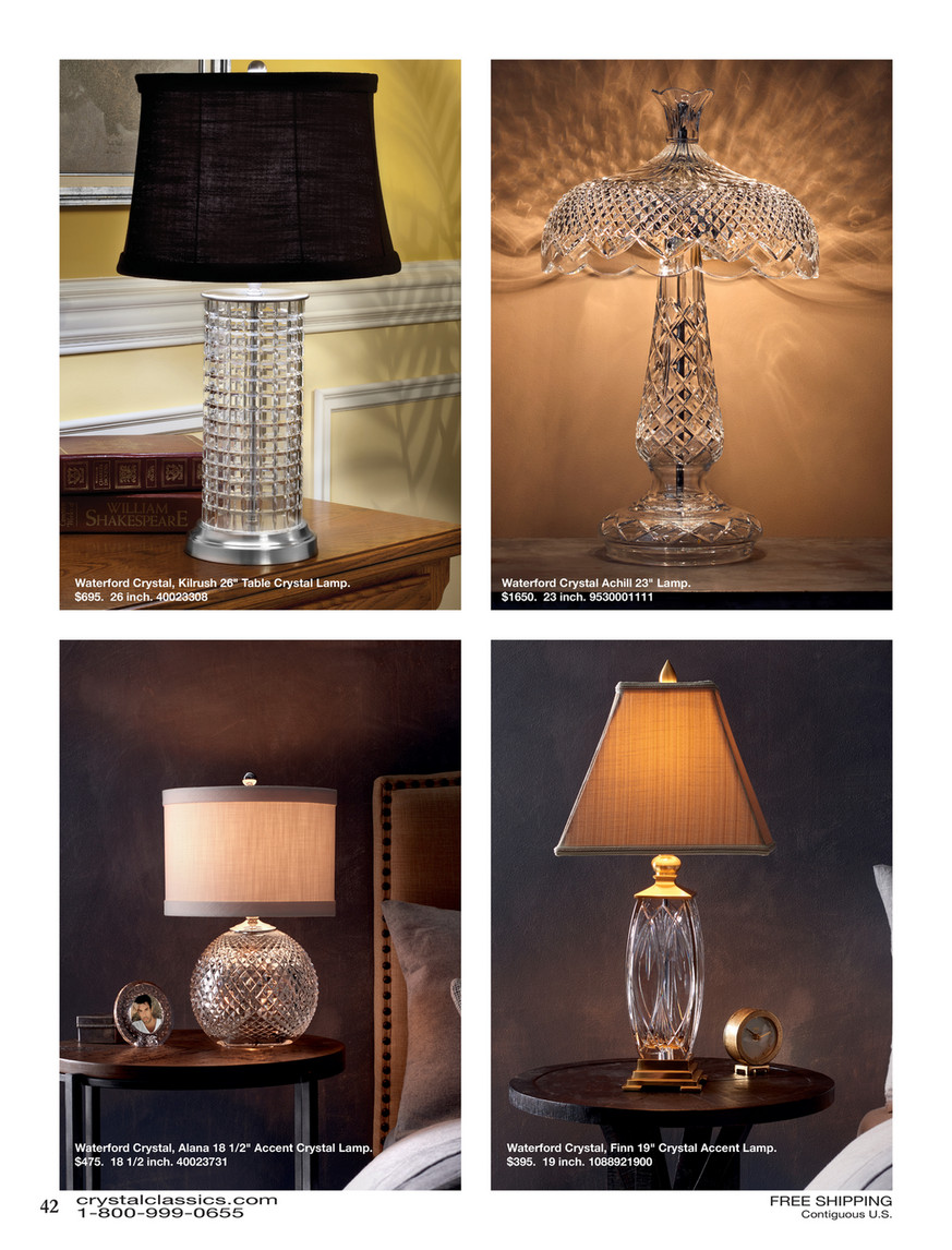 waterford crystal achill lamp