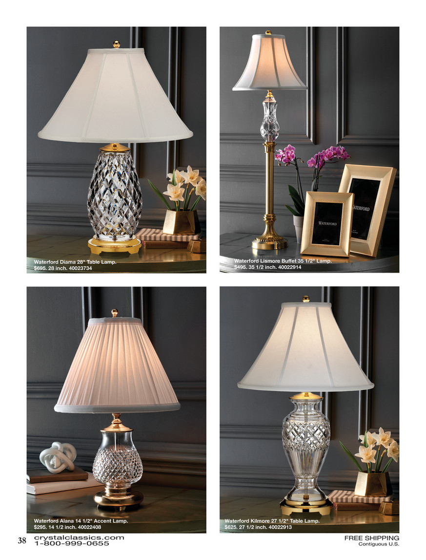 waterford diama table lamp