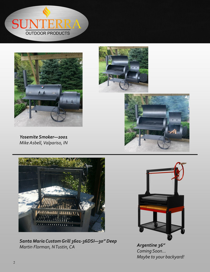 The Sunterra Outdoor, BBQ Pit Boy, Yosemite Offset wood and charcoal  burning BBQ smoker