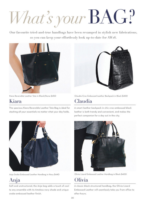 Sambag Sammag Aw16 Claudia Croc Embossed Leather Backpack What S Your Bag Our Favourite Tried And True Handbags Have Been Revamped In