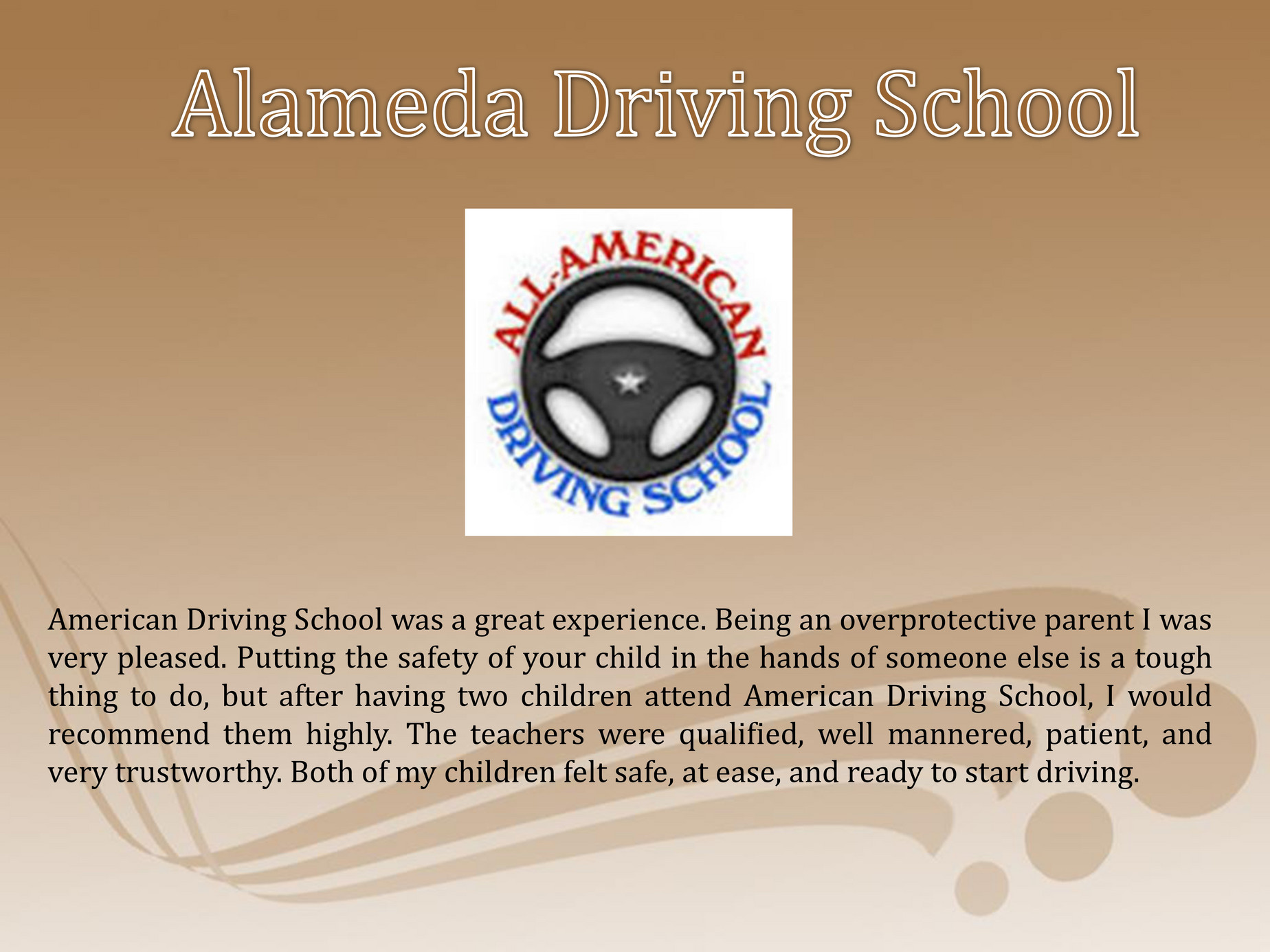 americandrivinged Alameda Driving School Page 1 Created with