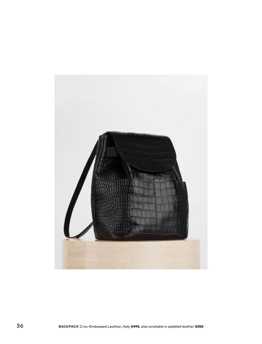 cuyana croc backpack