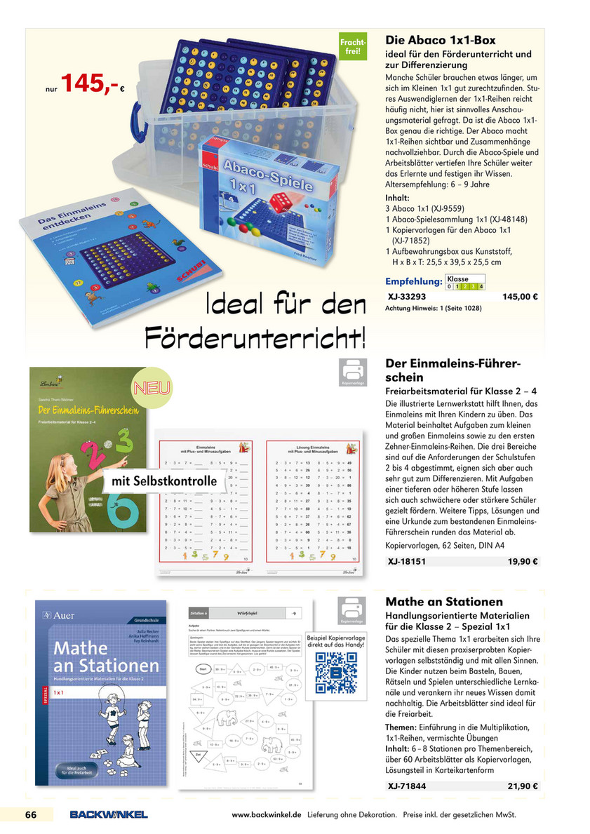 Grundschulkatalog 2018 Backwinkel Gmbh Seite 70 71 Created