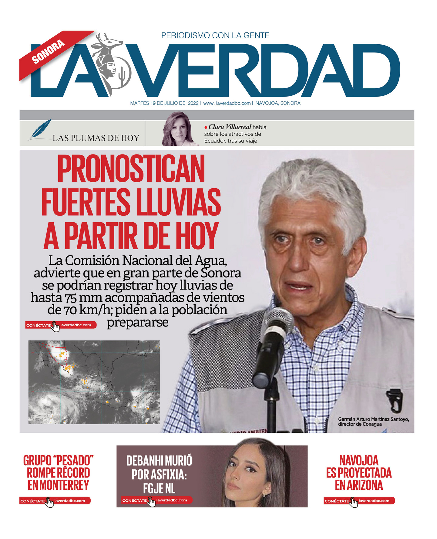 Impreso La Verdad Edicion Sonora Martes 19 De Julio De 2022 Página