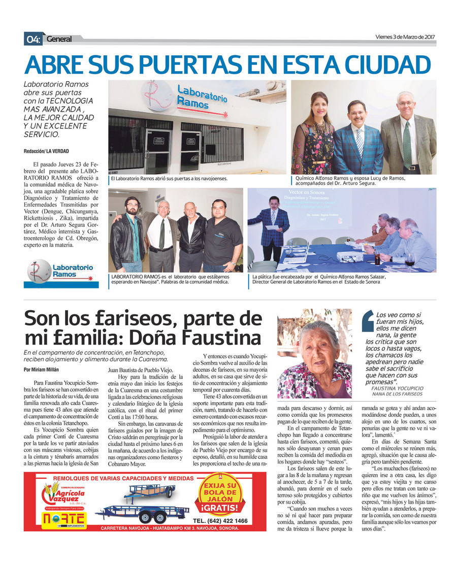 Impreso La Verdad Edicion Navojoa 3 Marzo 17 Pagina 30 31 Created With Publitas Com