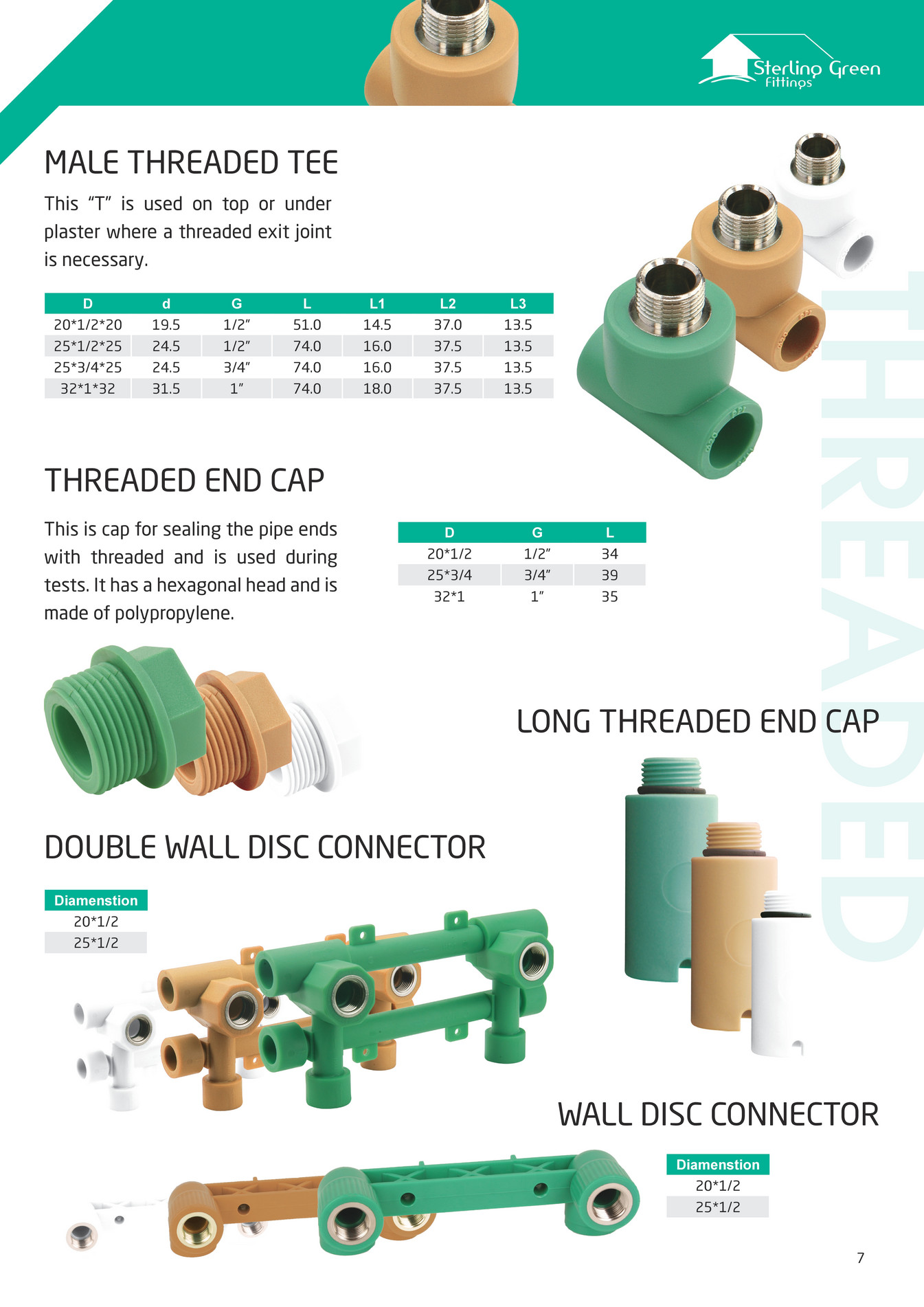 PPR UNION GREEN BRASS 50mm PN25 TAHWEEL, Pipes & Fitting, PLUMBING, Open  Catalogue