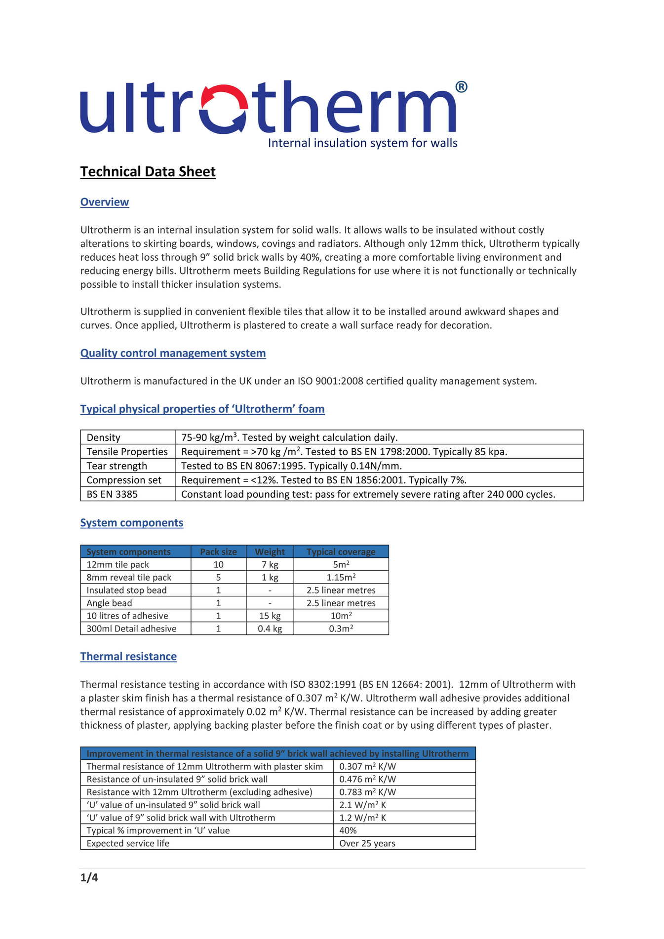 My publications - Ultrotherm product data sheet v3 - Page 1 - Created ...