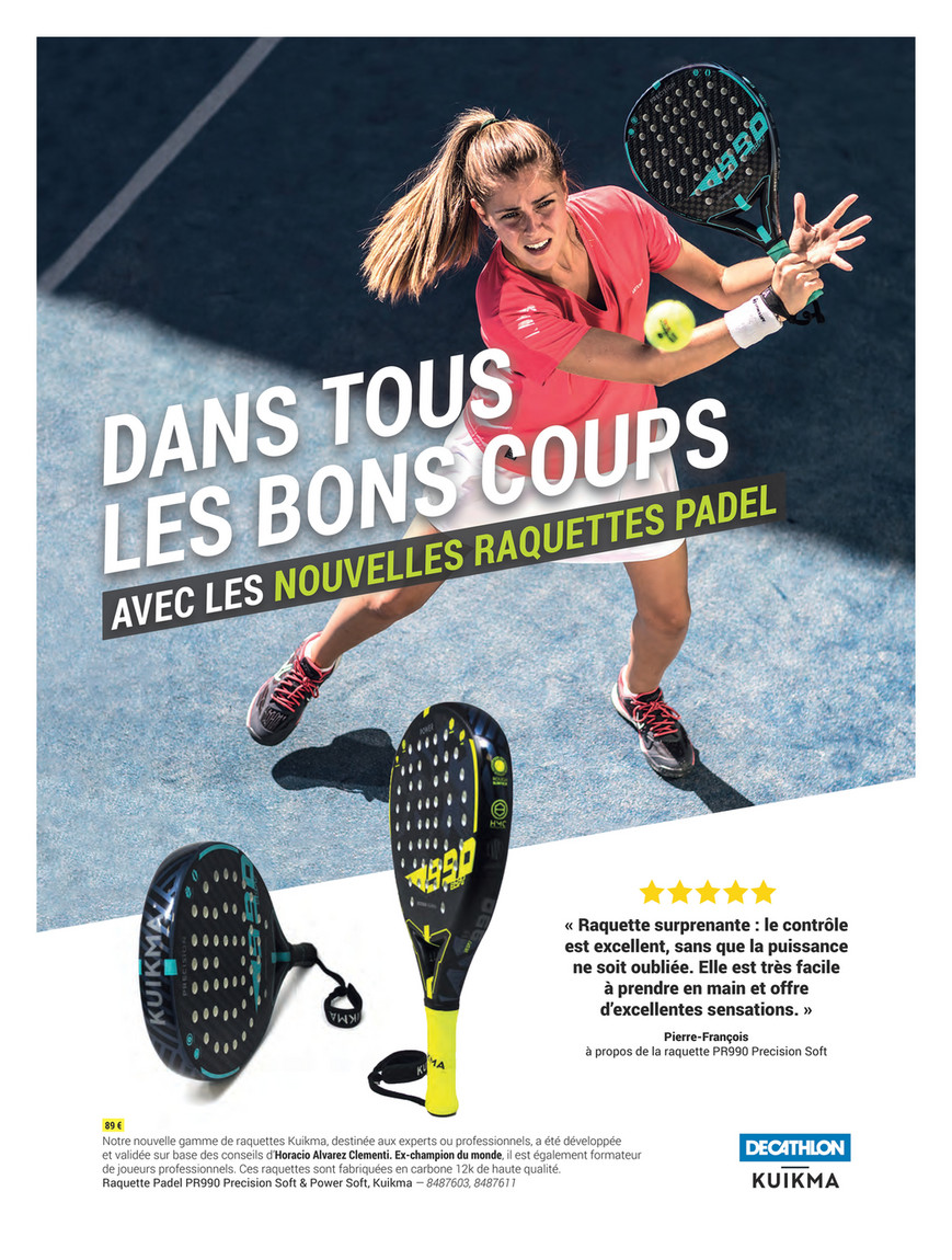 paddle racket decathlon