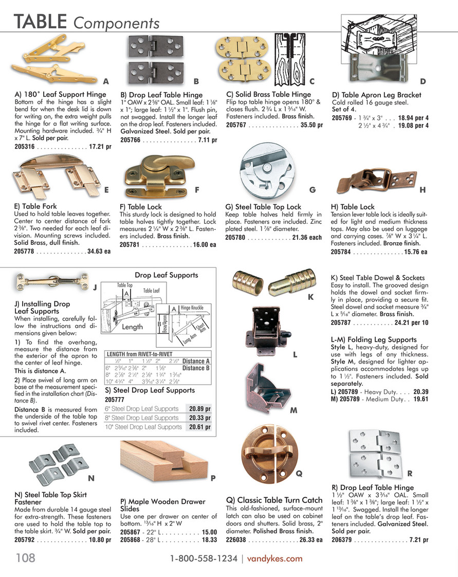 Installing Table Leaf Pins