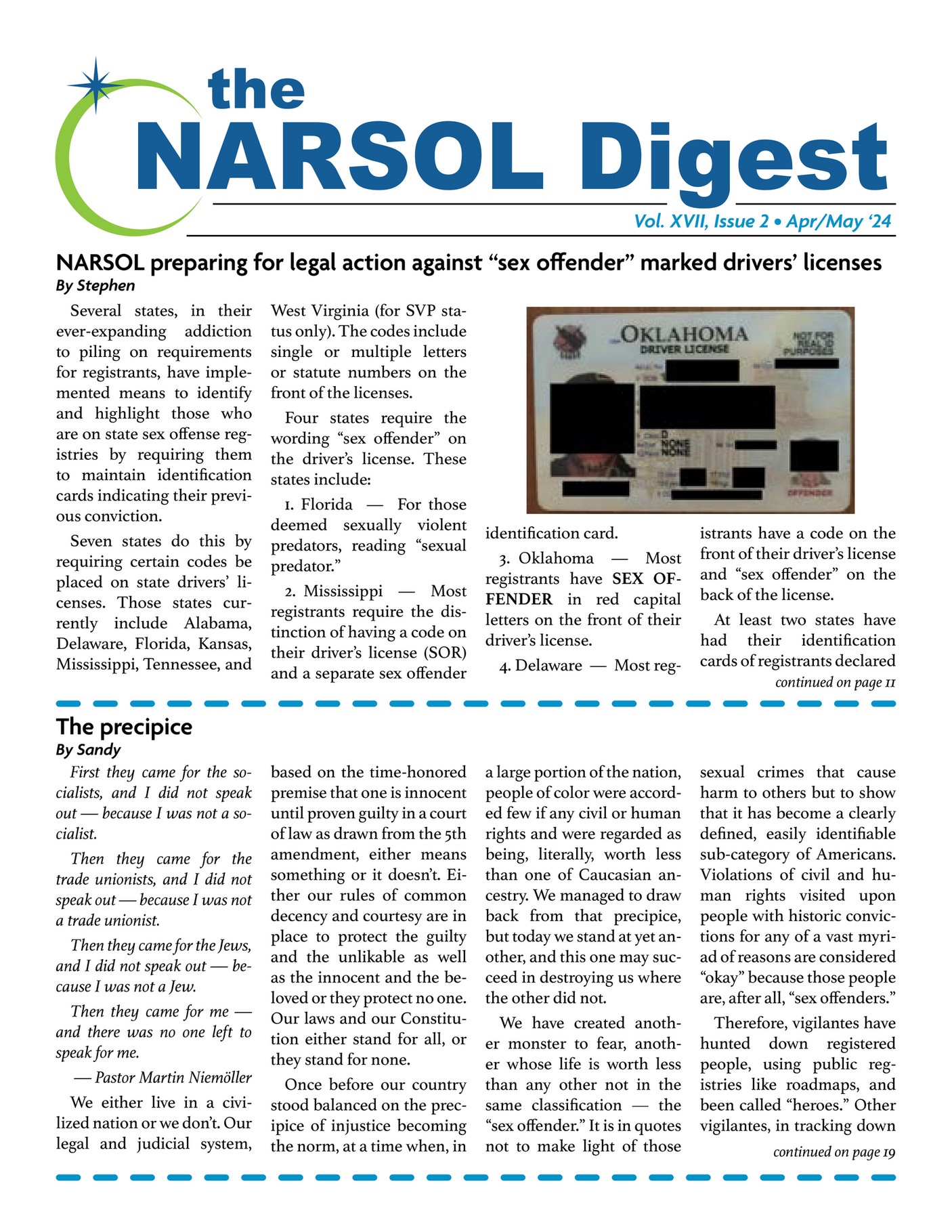 My publications - The NARSOL Digest XVII-2 v2b pages (1) - Page 1 - Created  with Publitas.com