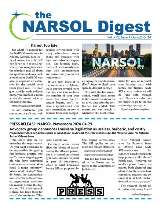 My publications - The NARSOL Digest XVII-June/July 2024 - Page 1 ...