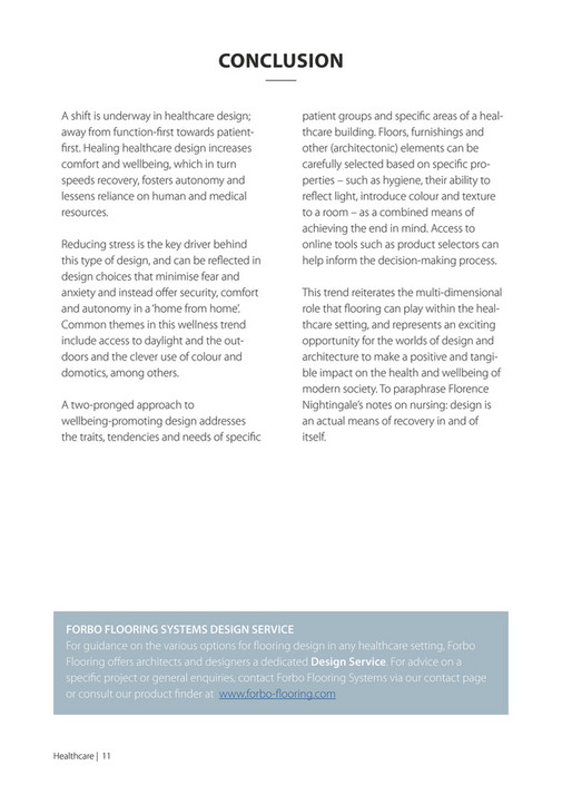 Whitepaper 'Style as Substance in Healthcare Design' | Forbo Flooring ...
