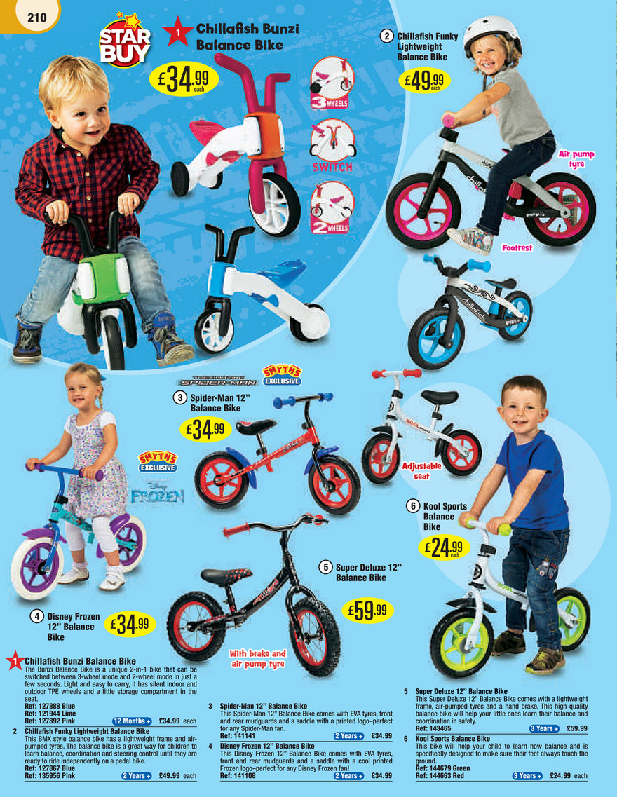smyths toys childrens bikes