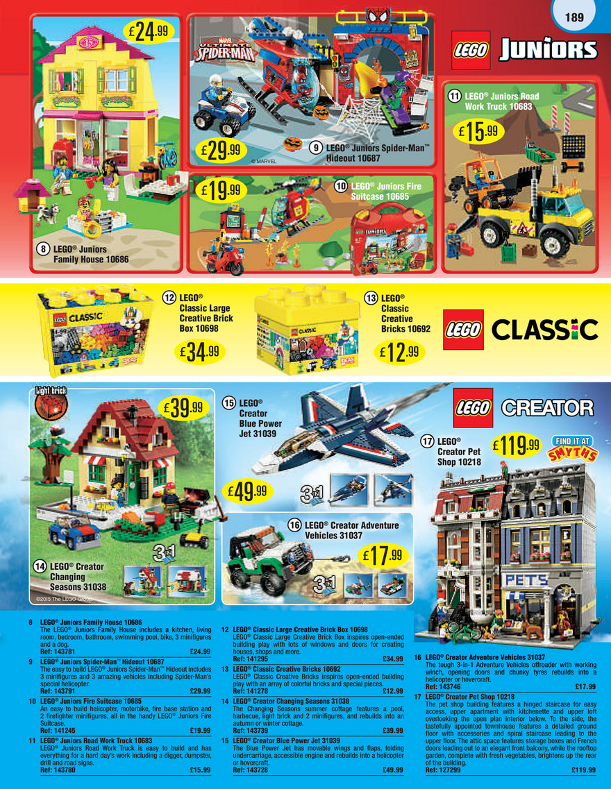 smyths lego classic