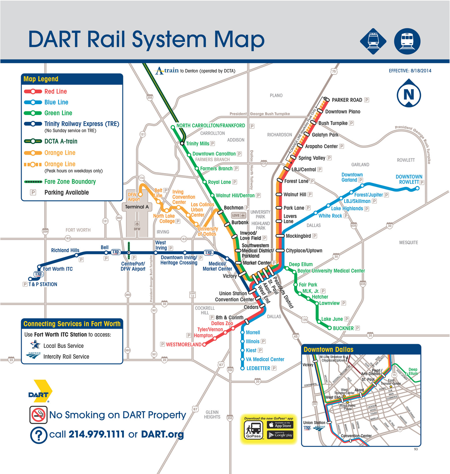 Dart Rail Route Map