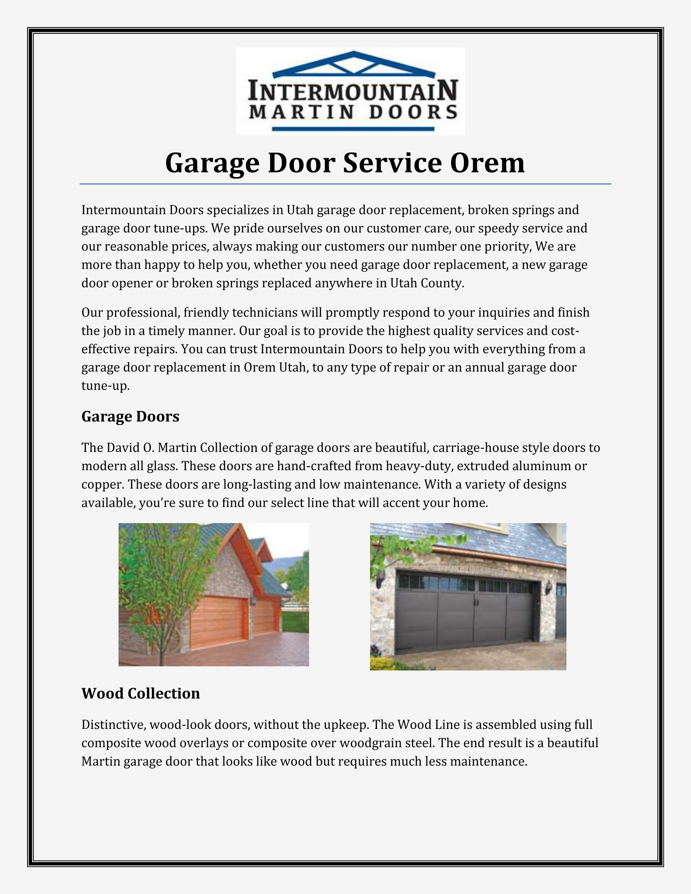 Garagedoorsutah Garage Door Service Orem Page 1 Created With