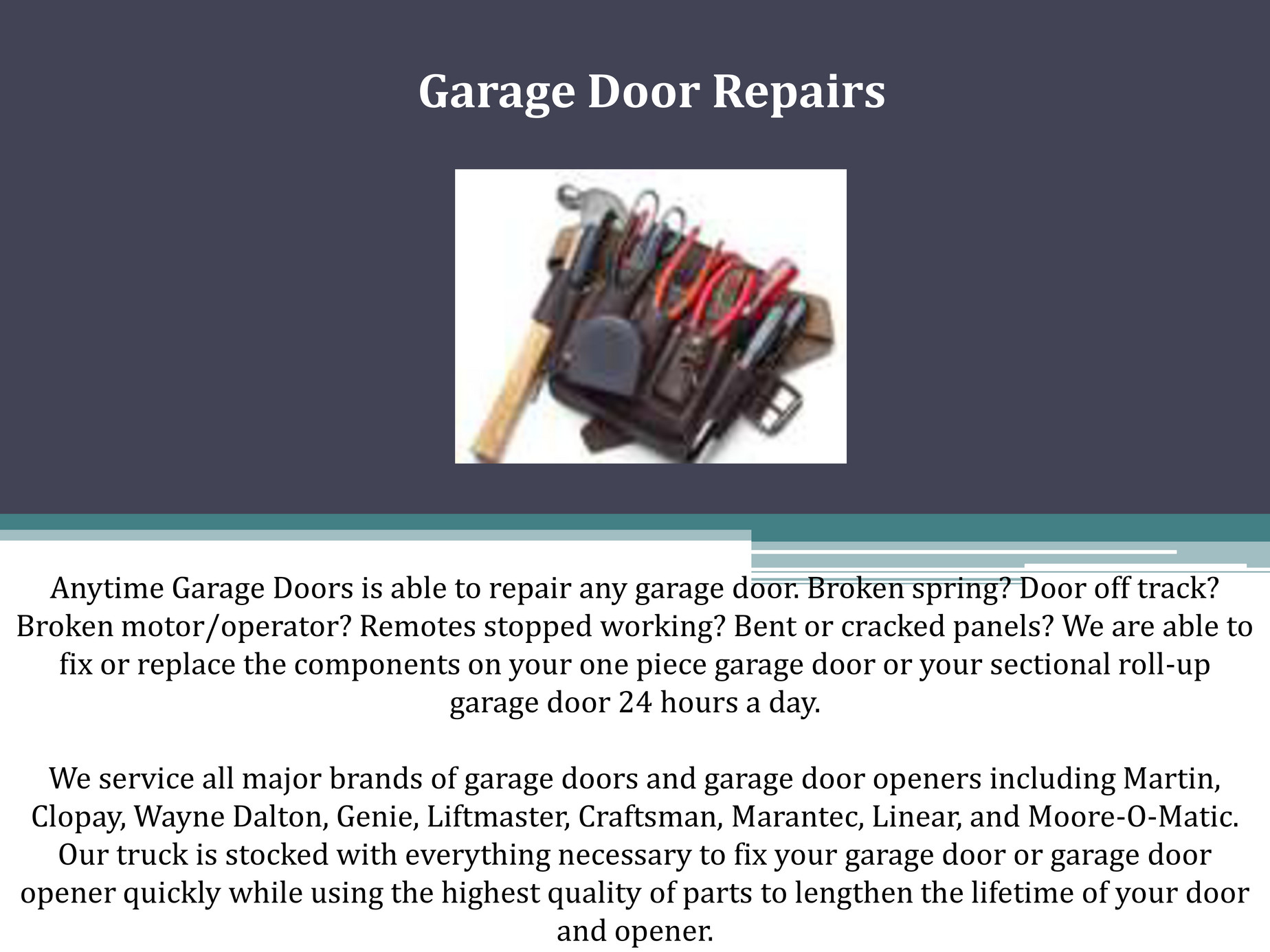 Mygaragedoorrepair San Marcos Garage Spring Repair Page