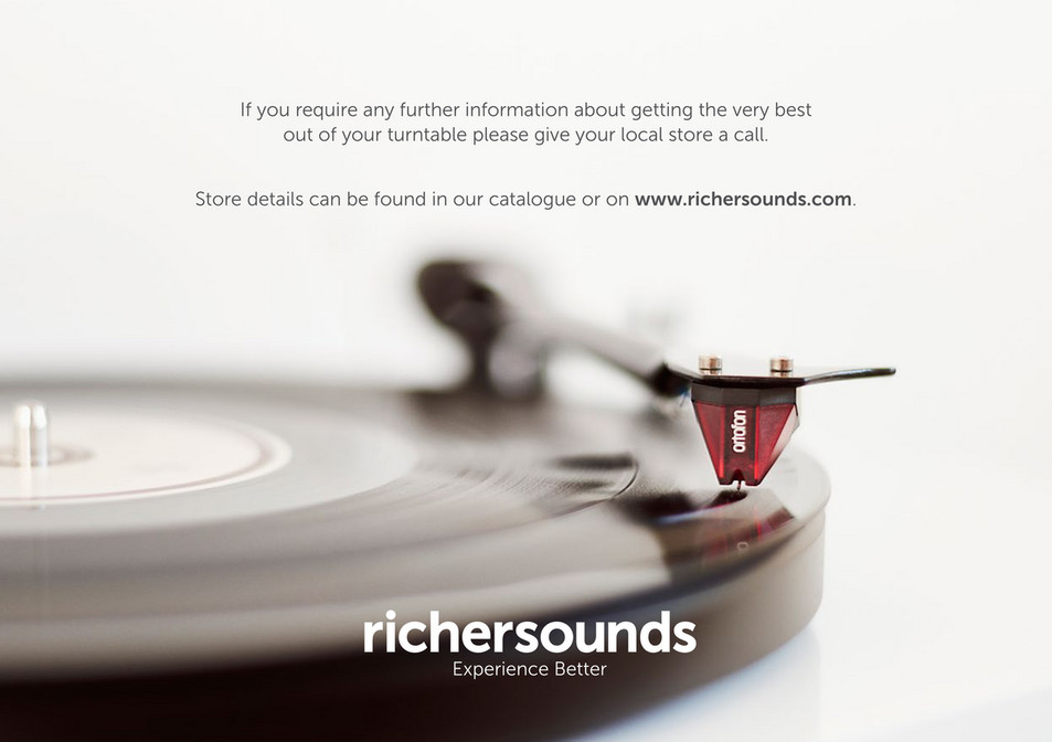 Richer Sounds Setting Up Your Turntable Page 4 Created with